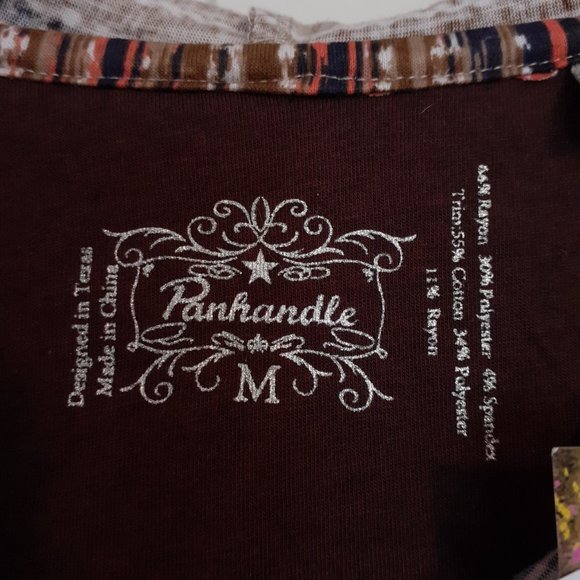 NWT Panhandle Long Sleeve Hoodie with Kangaroo Pocket Light Brown Size M - Picture 3 of 12